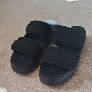 UGG Black Sandals Size 8 BRAND NEW
